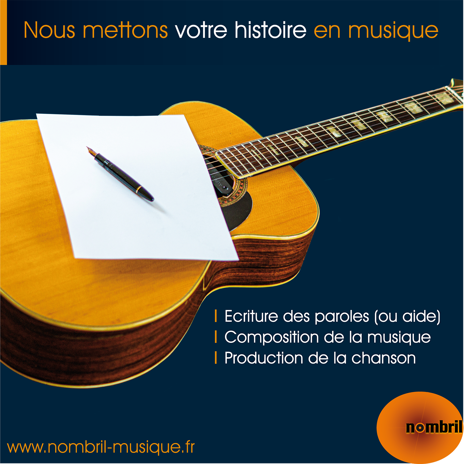 publicité votre histoire en musique